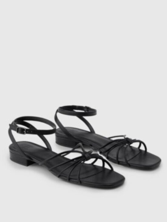 GAP Shoes - GAP | Black Strappy Ankle Wrap Sandals Size 7